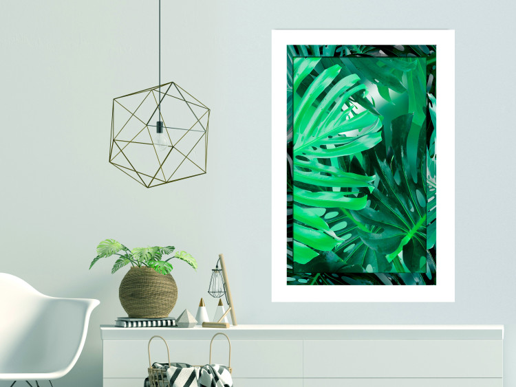 Wall Poster Jungle Depth - greenish composition of leaves from the tropical jungle 134505 additionalImage 6