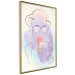 Wall Poster Raspberry Ice Cream - abstract line art of a person in pastel colors 135005 additionalThumb 12