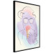 Wall Poster Raspberry Ice Cream - abstract line art of a person in pastel colors 135005 additionalThumb 11