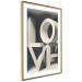 Poster Love in Grays - white texts with imitation of 3D effect on a light background 135505 additionalThumb 19