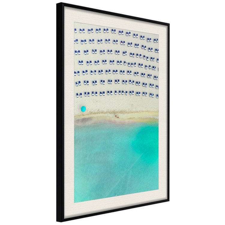 Wall Poster Salento - bird's eye view of the sea and beach loungers on a sandy beach 135905 additionalImage 8