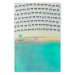 Wall Poster Salento - bird's eye view of the sea and beach loungers on a sandy beach 135905