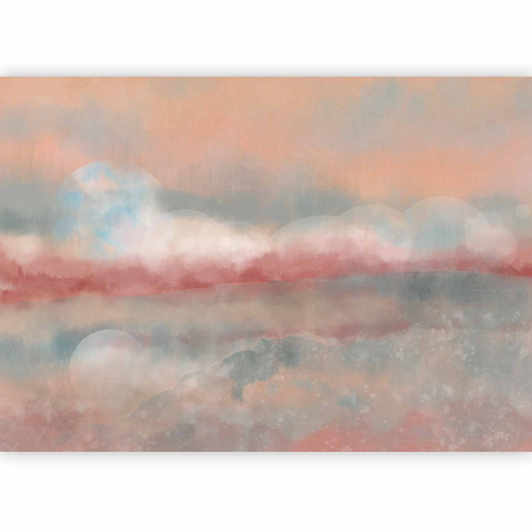 Wall Mural Abstract landscape - watercolour style composition in pink tones 137305 additionalImage 1
