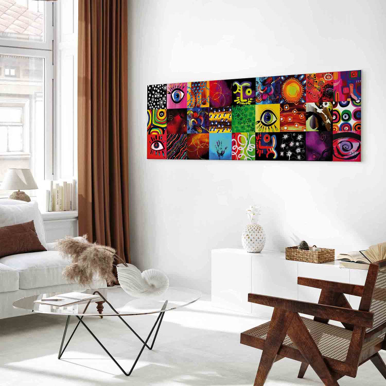 Canvas Print Colorful Play (1-piece) narrow - modernist cheerful abstraction 138505 additionalImage 9