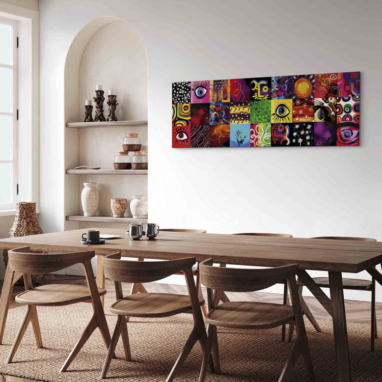 Canvas Print Colorful Play (1-piece) narrow - modernist cheerful abstraction 138505 additionalImage 5