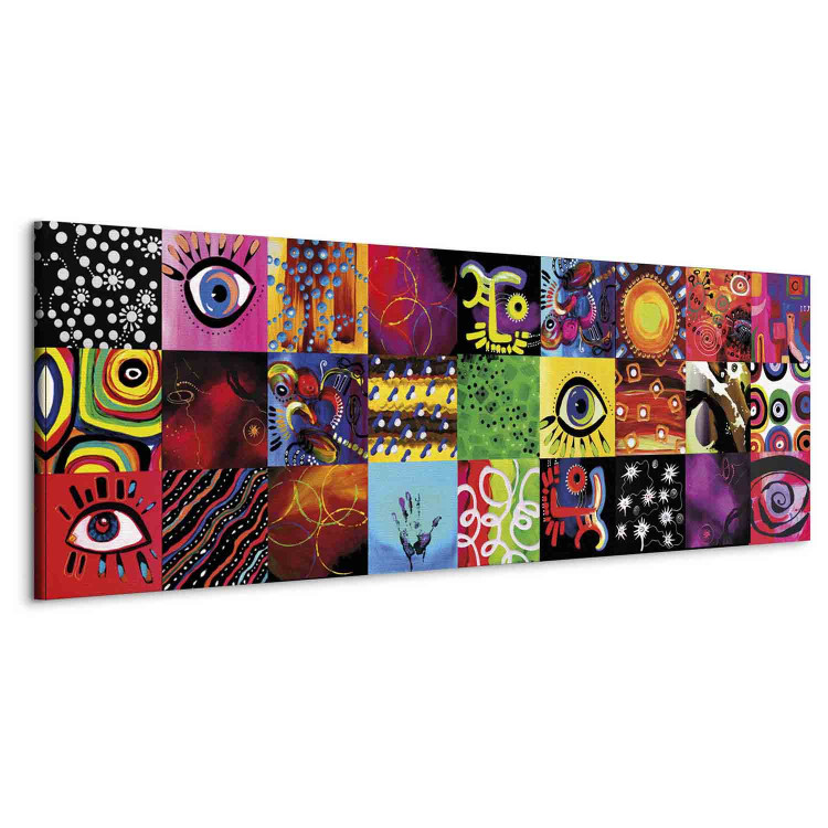 Canvas Print Colorful Play (1-piece) narrow - modernist cheerful abstraction 138505 additionalImage 2