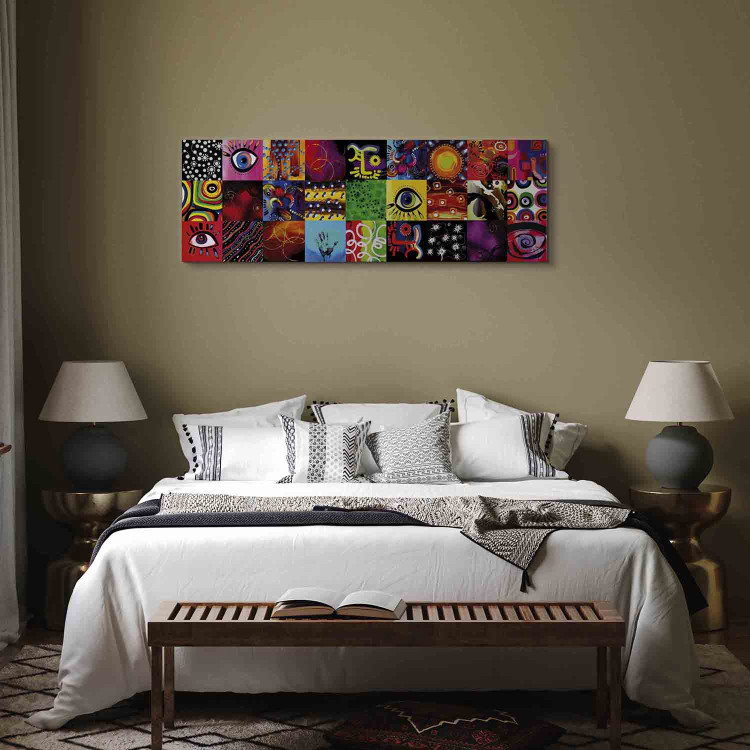 Canvas Print Colorful Play (1-piece) narrow - modernist cheerful abstraction 138505 additionalImage 10