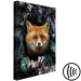 Canvas Fox in Flowers (1-piece) Vertical - forest animal amidst leaves 138605 additionalThumb 6
