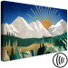 Canvas Awakening - Artwork With Sunrise Against the Backdrop of High Mountains 145505 additionalThumb 6