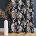 Decorative Curtain Stately bouquet - rose and peony flowers on black background 147305 additionalThumb 5