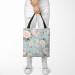 Shopping Bag Elusive painting - roses in cottagecore style on blue background 147605 additionalThumb 2