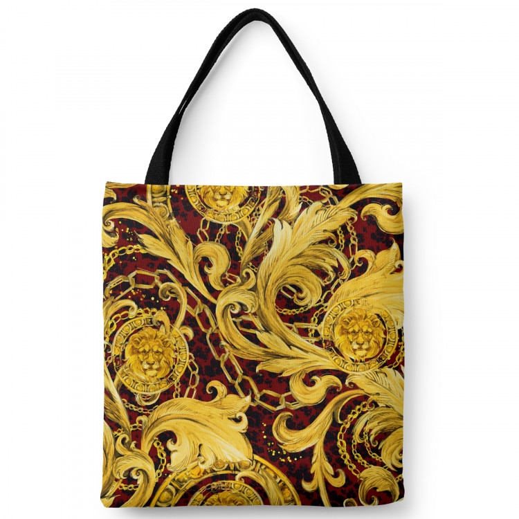 Shopping Bag Gold ornaments - abstract motif with acanthus leaves in baroque style 147705