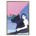 Poster Woman and Dog - Minimalist Vector Illustration 149705 additionalThumb 19