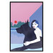 Poster Woman and Dog - Minimalist Vector Illustration 149705 additionalThumb 16