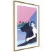 Poster Woman and Dog - Minimalist Vector Illustration 149705 additionalThumb 8