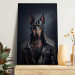 Canvas Print AI Doberman Dog - Rock Style Animal Fantasy Portrait - Vertical 150105 additionalThumb 5