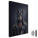 Canvas Print AI Doberman Dog - Rock Style Animal Fantasy Portrait - Vertical 150105 additionalThumb 8