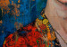 Large canvas print Portrait of Frida - Klimt-Style Composition on a Dark Blue Background [Large Format] 152205 additionalThumb 4