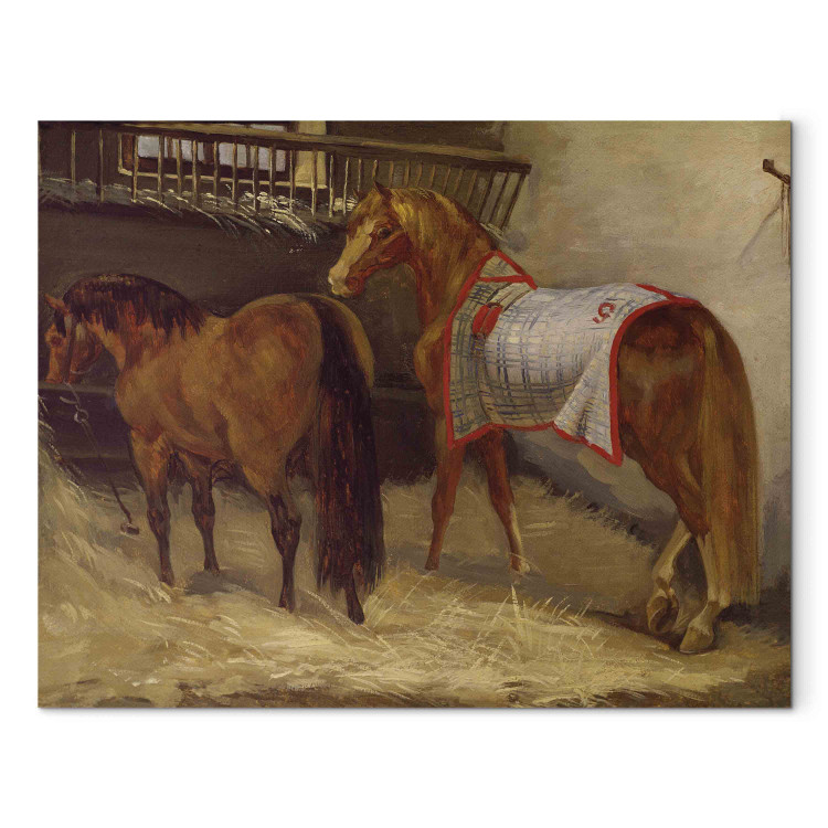 Reproduction Painting Horses in the Stables 157505