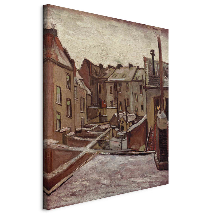 Art Reproduction Backyards of Old Houses in Antwerp in the Snow 159305 additionalImage 2