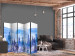 Room Divider Watercolor Landscape - Cobalt Forest of Christmas Trees on the Background of Mountain Peaks II [Room Dividers] 159805 additionalThumb 4