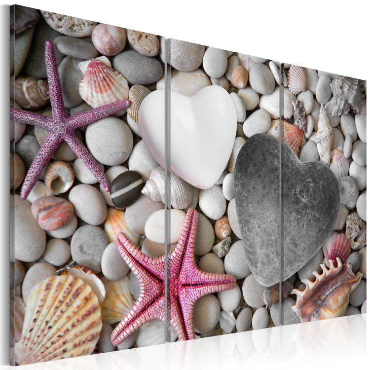 Canvas Print Pebbles of love 55705 additionalImage 2
