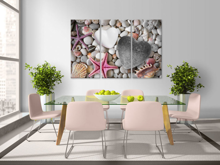 Canvas Print Pebbles of love 55705 additionalImage 3