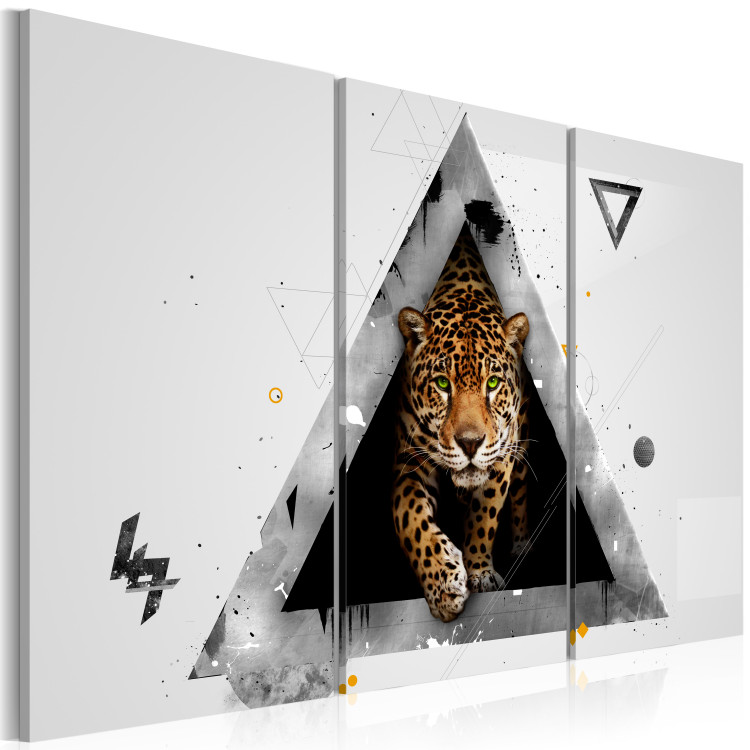 Canvas Print Green-eyed tiger 55905 additionalImage 2