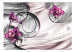 Wall Mural Wave of Pleasure - Abstraction of Orchid Flowers in Violet with Pearls 60305 additionalThumb 1