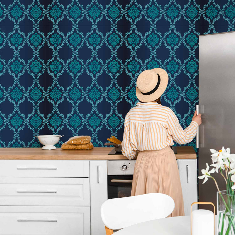 Modern Wallpaper Blooming  turquoise 89405 additionalImage 8