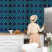 Modern Wallpaper Blooming  turquoise 89405 additionalThumb 8