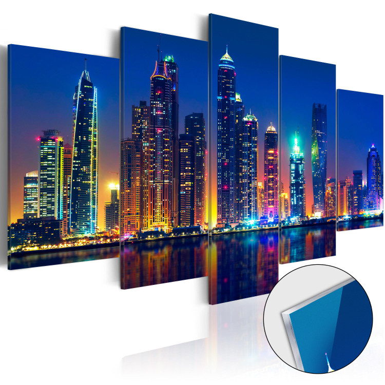 Acrylic print Nights in Dubai [Glass] 92505