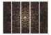 Room Separator Royal Finesse II - ornate brown mandala in oriental motif 95305 additionalThumb 3