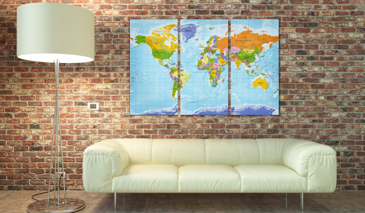 Decorative Pinboard World Map: Countries Flags II [Cork Map] 97405 additionalImage 3