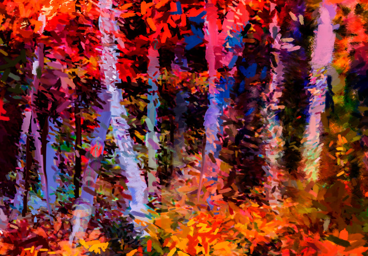 Canvas Colorful Autumn Trees 98105 additionalImage 5