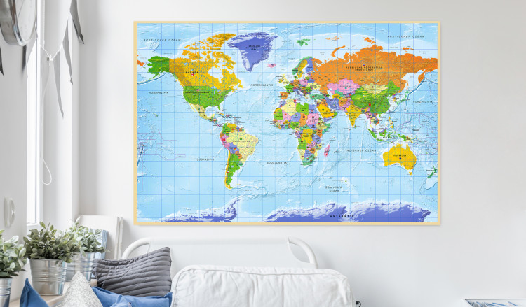Decorative Pinboard World Map: Countries Flags [Cork Map - German Text] 105615 additionalImage 6