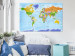 Decorative Pinboard World Map: Countries Flags [Cork Map - German Text] 105615 additionalThumb 4