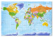 Decorative Pinboard World Map: Countries Flags [Cork Map - German Text] 105615 additionalThumb 2