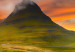 Canvas Art Print Kirkjufell at Sunset (1-piece) - Green Landscape with Mountains 106215 additionalThumb 5