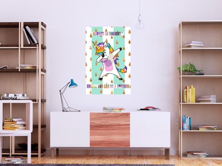 Poster Always be yourself - fun colorful composition with messages for children 114415 additionalImage 23