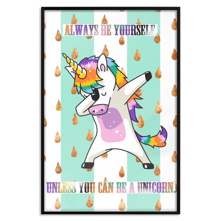 Poster Always be yourself - fun colorful composition with messages for children 114415 additionalImage 24