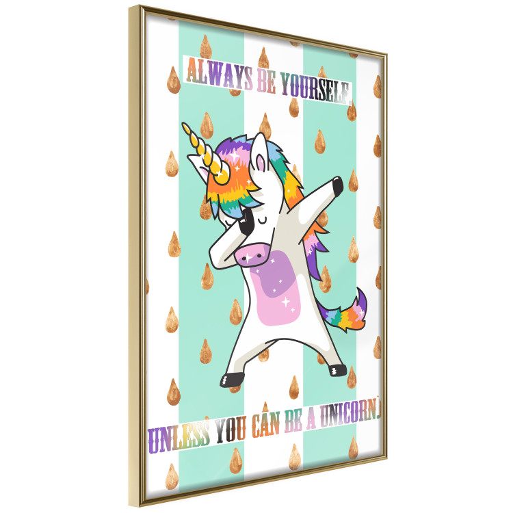 Poster Always be yourself - fun colorful composition with messages for children 114415 additionalImage 12