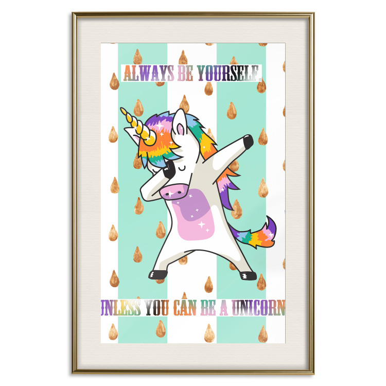 Poster Always be yourself - fun colorful composition with messages for children 114415 additionalImage 19