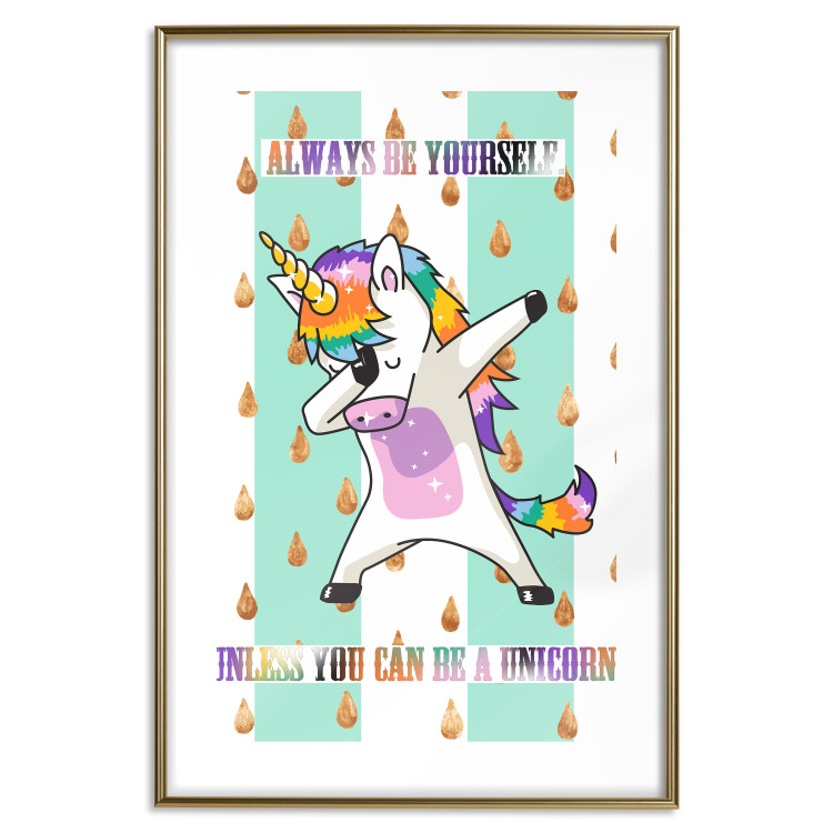 Poster Always be yourself - fun colorful composition with messages for children 114415 additionalImage 14