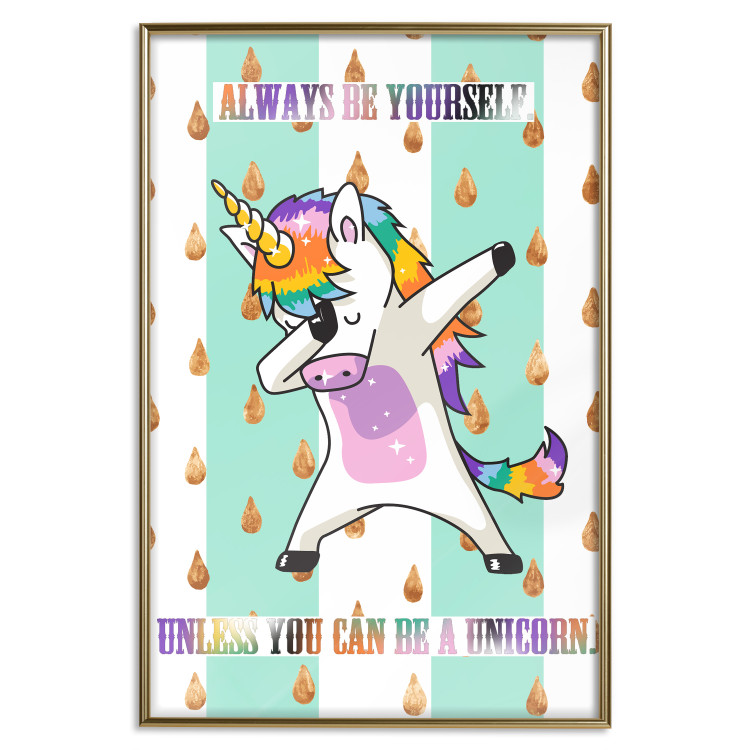 Poster Always be yourself - fun colorful composition with messages for children 114415 additionalImage 16