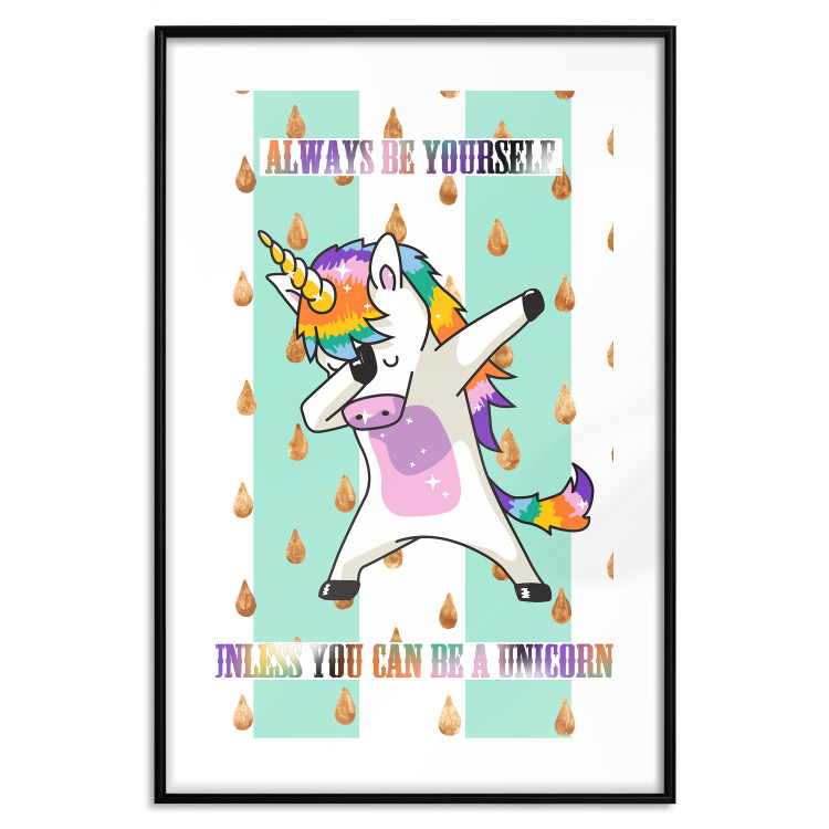 Poster Always be yourself - fun colorful composition with messages for children 114415 additionalImage 17