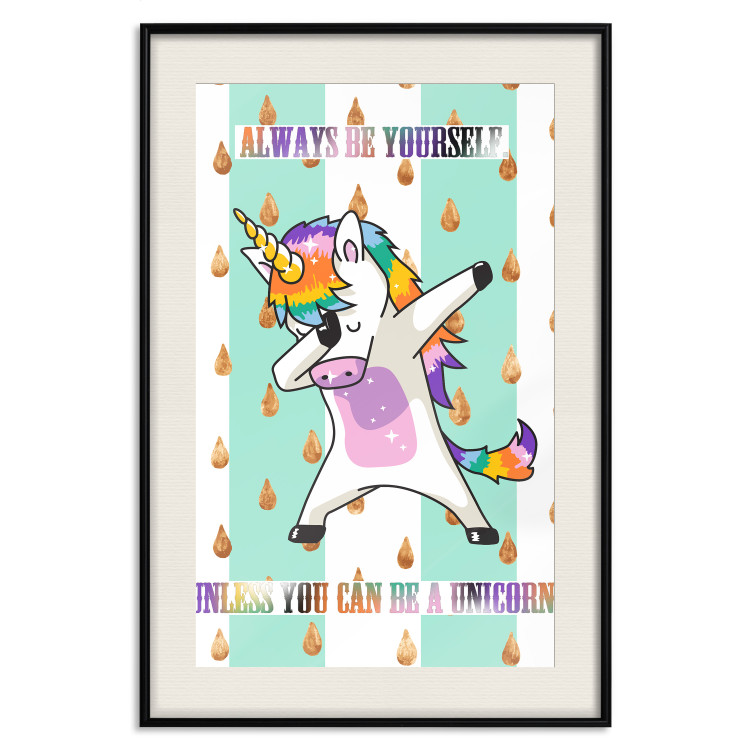 Poster Always be yourself - fun colorful composition with messages for children 114415 additionalImage 18