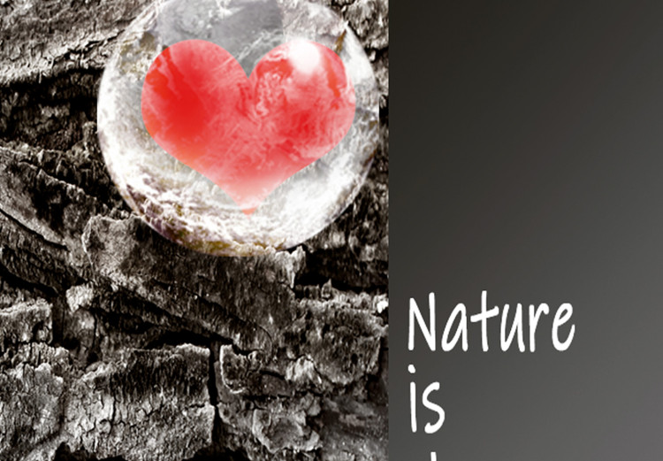 Wall Poster Nature is cheaper than therapy - black and white composition with texts 116315 additionalImage 9