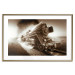 Wall Poster Vintage Steam Engine - black smoke rising from the chimney of a moving train 116415 additionalThumb 16
