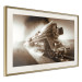 Wall Poster Vintage Steam Engine - black smoke rising from the chimney of a moving train 116415 additionalThumb 2